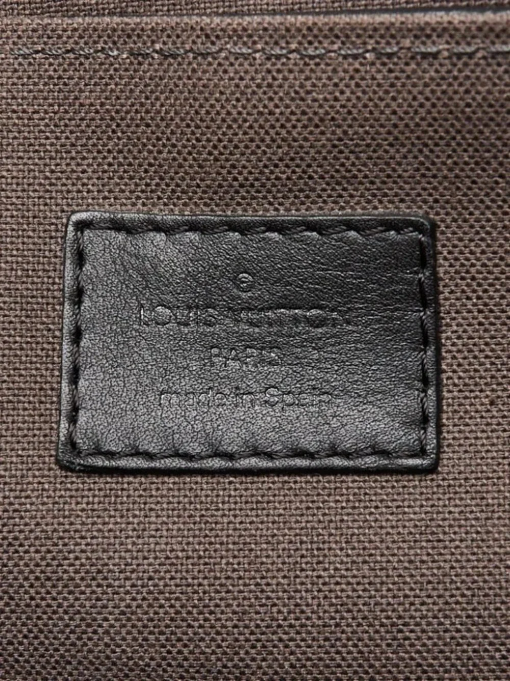 Louis Vuitton Black Damier Infini Leather District MM Bag